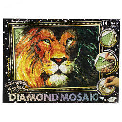 Алмазная живопись "DIAMOND MOSAIC. Лев"