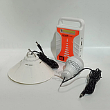 LL-5808 Фонар кемпінговий з функцією Power Bank, сонячною панеллю та двома лампочками, фото 3