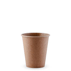 Стакан паперовий одношаровий КРАФТ 175мл (LC)(КР-71)(50шт/уп)(3000ящ)