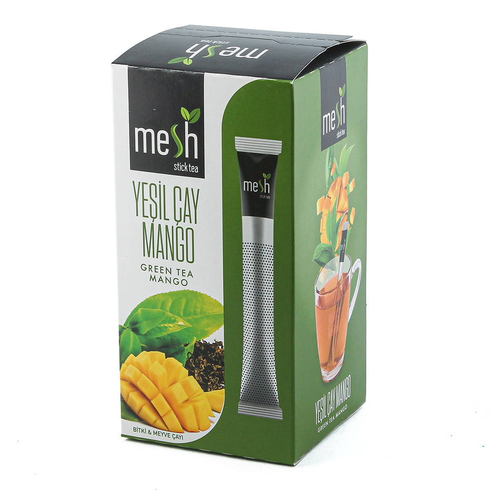 Чай зелений за смаком манго (Green mango tea) Mesh stics в стіках 16шт по 2,2г, фото 1