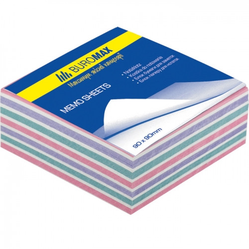 Блок паперу Зебра 80х80/30мм. не склеєний BUROMAX BM.2253