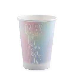 Стакан паперовий одношаровий Абстракція 400мл (FC)(КР-90)(50шт/уп)(750ящ)