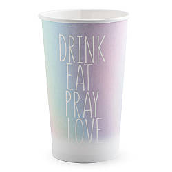 Стакан паперовий одношаровий Абстракція 500мл (FC)(КР-90)(50шт/уп)(750ящ)