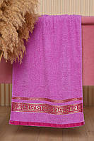 Полотенце для лица махровое фиолетового цвета