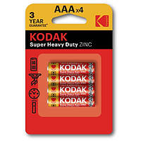 Батарейка "KODAK" /R-03/4bl/30953321/ солевая, 1,5V, мизинчик, упаковка 4 штуки.