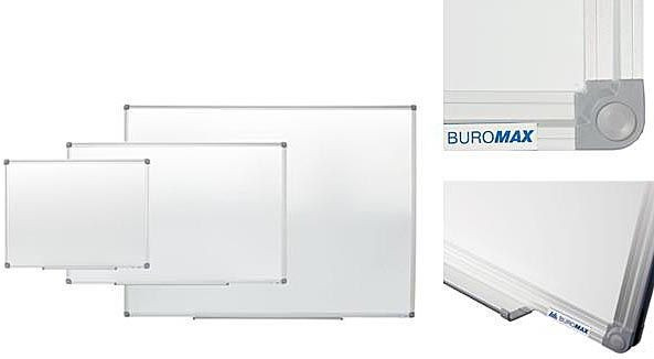 Дошка Buromax магнітно-маркерна 45 х 60 см (BM.0001) для письма маркером алюмінієва рама.