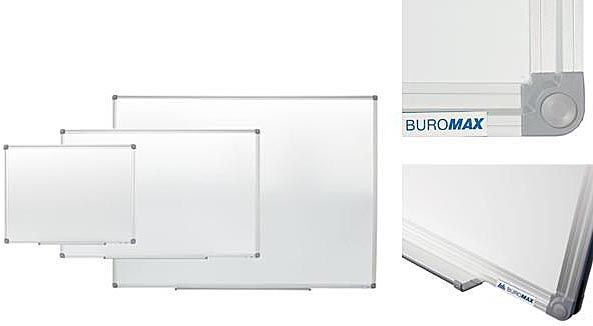 Дошка Buromax магнітно-маркерна 90х120 см (BM.0003) для письма маркером алюмінієва рама.