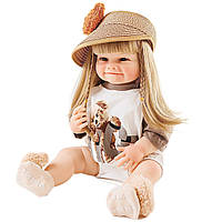 Полностью анатомическая силикон - виниловая кукла реборн девочка Кира 55см
