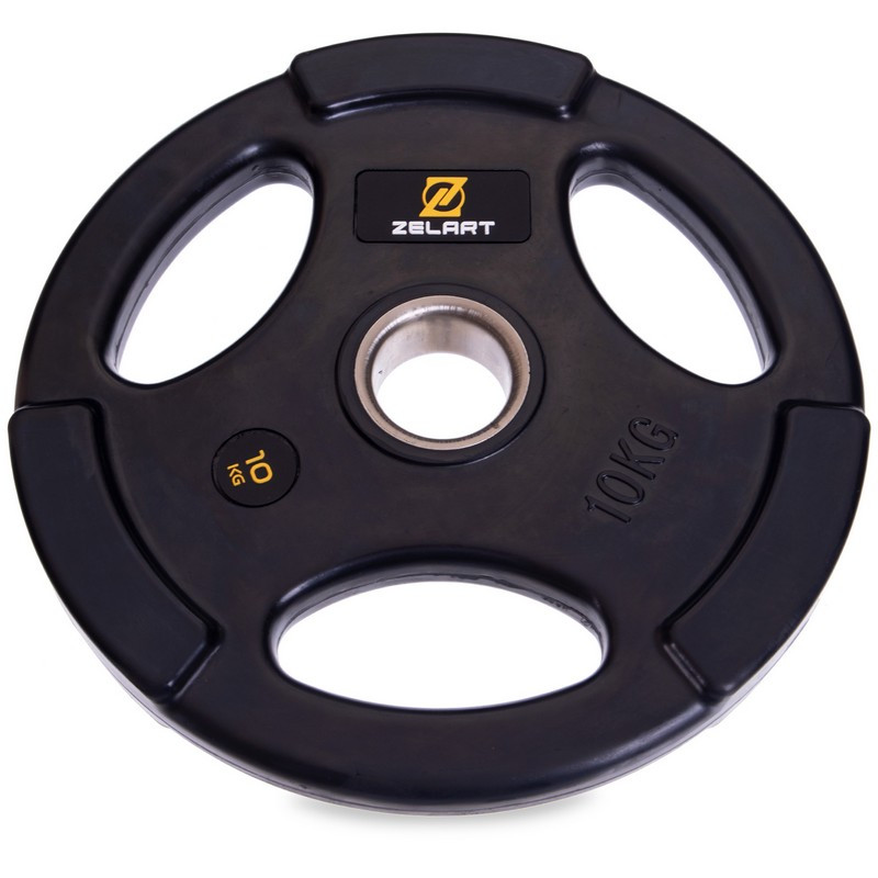 Диски (диски) для штанги прогумовані Zelart TA-2673-10 51 мм (1 шт. х 10 кг)
