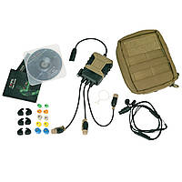 Гарнитура Silynx C4 OPS Complete Kit, Coyote Tan