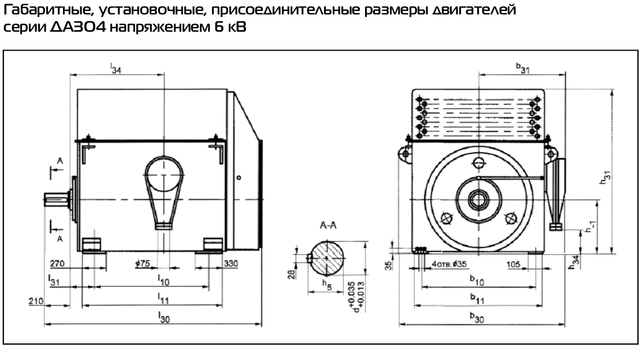 ДАЗО4-450Х-6 розміри