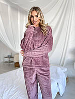 Женский домашний костюм пижама из двухсторонней махры №1567