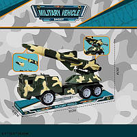 Военный автомобиль ToyCloud с ракетой, инерционный 8585-36