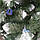 ЯЛИНА ЕЛІТА СНІГ пвх 2,0 м білий кінчик+шишка+калина (синя)+литі гілки снігові, фото 3