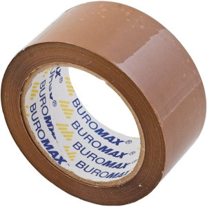 Скотч пакувальний Buromax, 48 мм x 90 м х 45 мкм, коричневий BM.7025-01