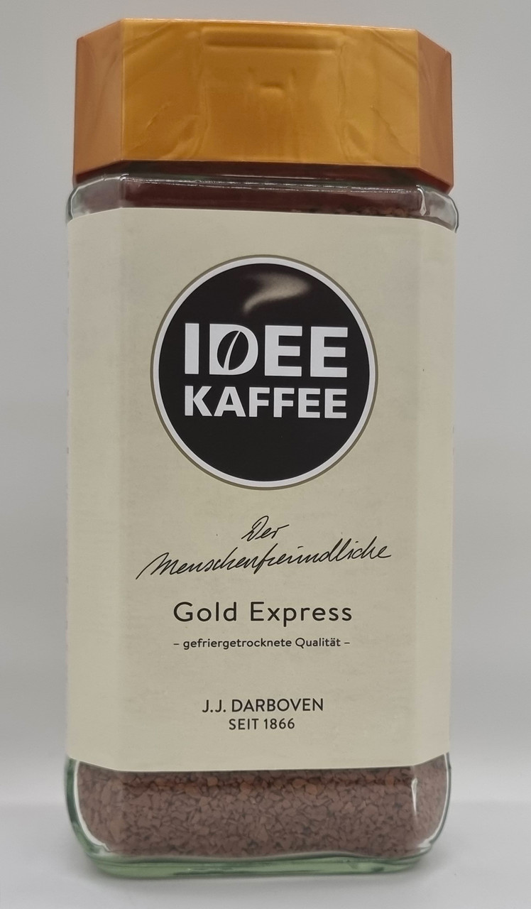 Кава розчинна IDEE Kaffee Gold Express J.J.Darboven 200 г в скляній банці