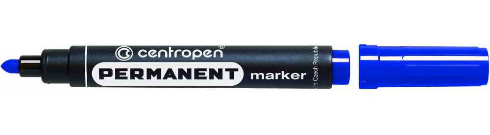 Маркер Permanent 2,5 мм круглий синій CENTROPEN (8566/03)