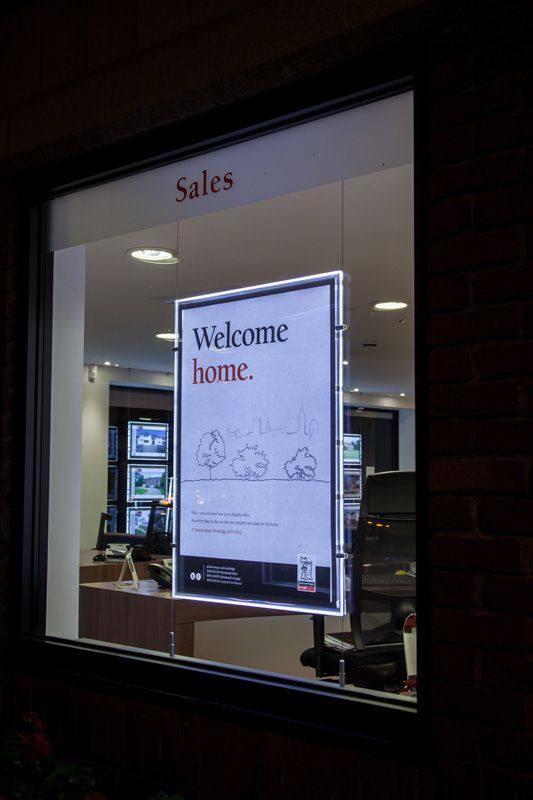 Кристалайт А1 надтонка світлова панель підвісна на тросах, для постера А1 594х841 мм, ACRY