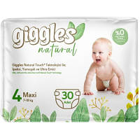 Подгузники Giggles Natural 4 Maxi 7-18 кг 30 шт (8680131206407)