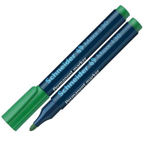 Маркер перманентний SCHNEIDER MAXX 130, 1-3 мм, зелений (S113004)