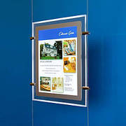 Світлова панель А4, Кристалайт підвісний на тросах, Crystalight для постера А4 210х297 мм, ACRY