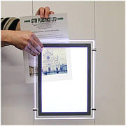 Кристалайт А3 надтонка світлова панель підвісна на тросах, для постера А3 297х420 мм, ACRY