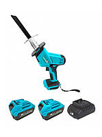 АКУМУЛЯТОРНА ПИЛА САБЕЛЬНА GRAND ПС-20 PRO 2 АКУМУЛЯТОРА 2 А/Г + ЗАРЯДНИЙ ПРИСТРІЙ