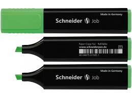 Маркер текстовий SCHNEIDER JOB 150, зелений (S1504)