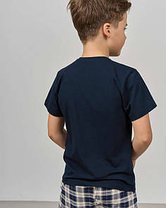 Стильний домашній комплект для хлопчика. Піжама для підлітка футболка та капрі "Go" Розмір від 8 до 15 років