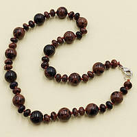 Буси Куля Обсидіан Махагон 12 мм 46 см