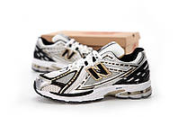 Мужские / женские кроссовки New Balance 1906R White Gold Silver Black, кроссовки нью беланс беленс, NB M1906R