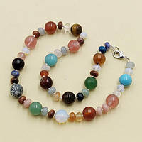 Намисто Шар Мікс Натуральних Каменей 12 мм 46 см