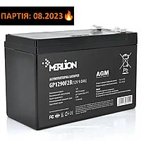 Аккумулятор 12В 9Ач Merlion AGM GP1290F2 АКБ 12v 9ah для UPS, ББП, ИБП