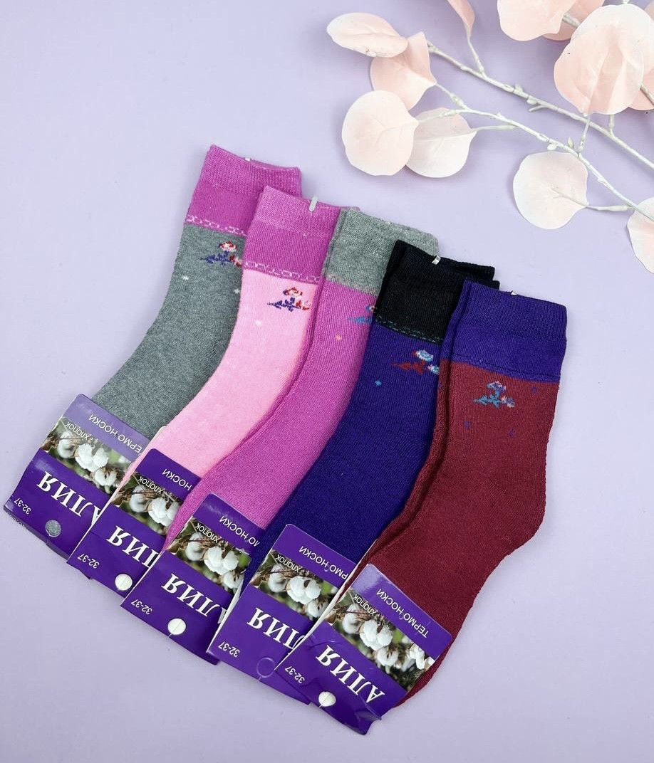 Шкарпетки для дівчаток махрові