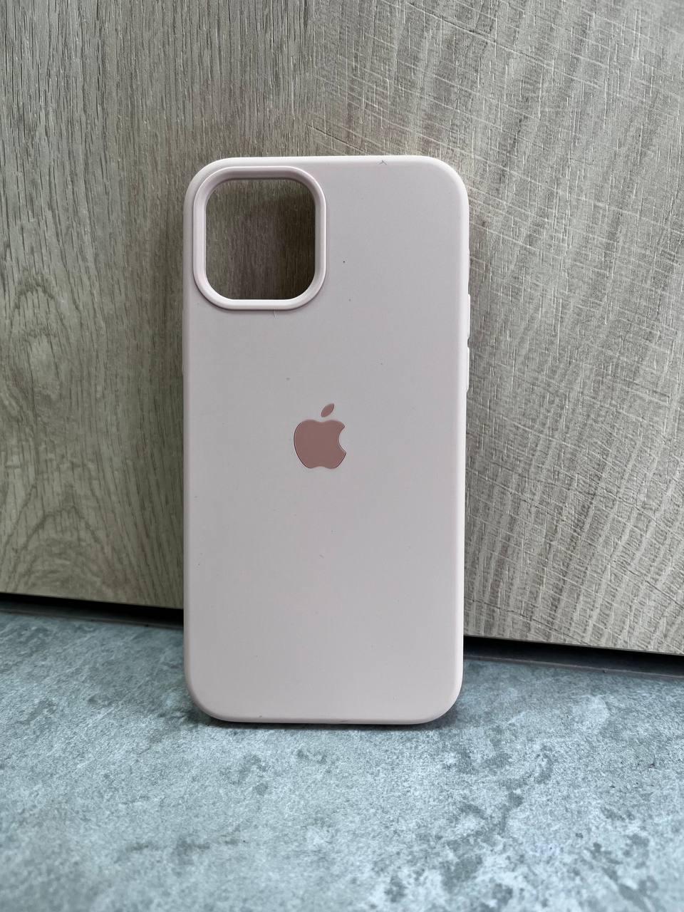 Защитный Чехол на iPhone 12/12 Pro Silicone Case Full Pink Sand - фото 1 - id-p2023083365
