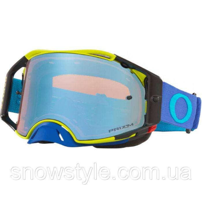 Маска для мотокросу Oakley Airbrake MX Hazard Green Blue Prizm MX Sapphire, фото 1