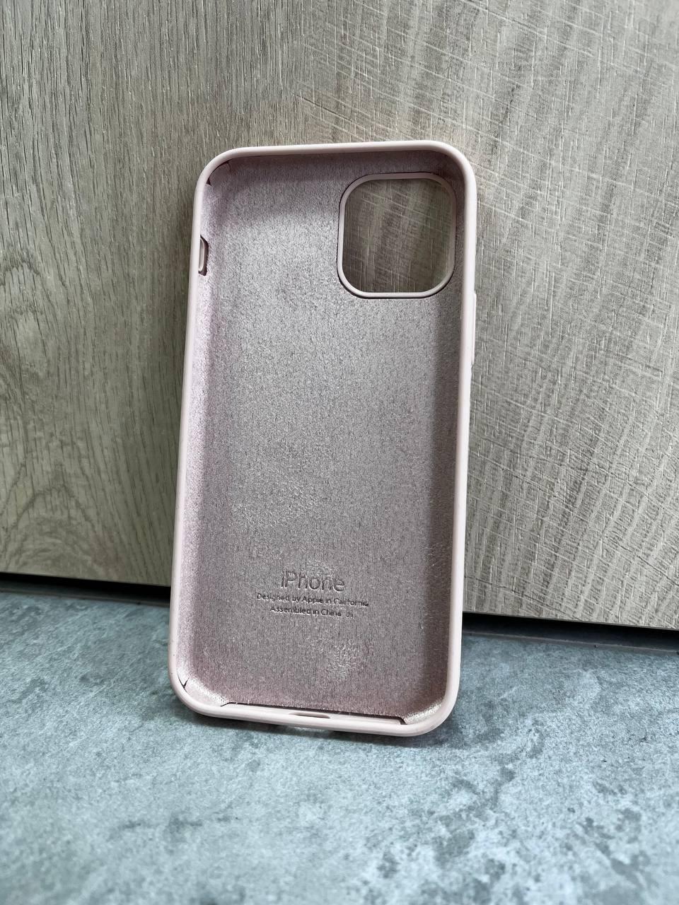 Защитный Чехол на iPhone 12/12 Pro Silicone Case Full Pink Sand - фото 2 - id-p2023083365