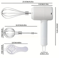 Портативный электрический беспроводной миксер на аккумуляторе USB венчик для взбивания