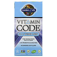 Мужские Мультивитамины 50+, Vitamin Code, Garden of Life, 120 вегетарианских капсул