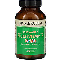 Мультивитамины для детей, Chewable Multivitamin for Kids, Dr. Mercola, 60 жевательных таблеток