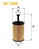 Фильтр масляный Wix WL7299 Sitroen, Peugeot