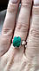 Класичне срібне кільце з малахітом арт 1486, фото 3