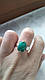 Класичне срібне кільце з малахітом арт 1486, фото 6