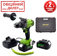 Аккумуляторный шуруповерт бесщеточный Procraft Industrial PA18BL Extra (13 мм, 20 В, 2 х 4Ач, Кейс) для дома