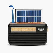 Радіоприймач універсальний M-520BT-S Classic із сонячною панеллю, фото 2