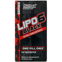 Комплексный жиросжигатель Nutrex Lipo-6 Black Ultra Concentrate Stim-Free 60 Caps