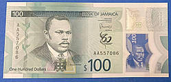 Банкнота Ямайки 100 доларів 2022