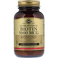 Биотин Solgar Biotin 5000 mcg 50 Veg Caps