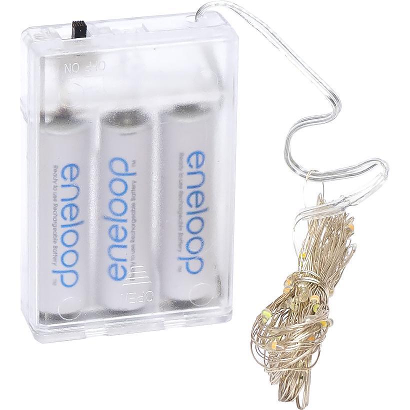 Гирлянда Нить на 3-х батарейках 100 лампочек 10 метров мультицвет, фото 1