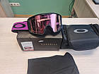 Гірськолижна маска Oakley Line Miner M (XM) Ultra Purple Лінза Prizm Hi Pink + кейс, фото 3